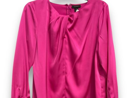 Blouse Long Sleeve By Halogen In Pink, Size: S Online Hot Sale