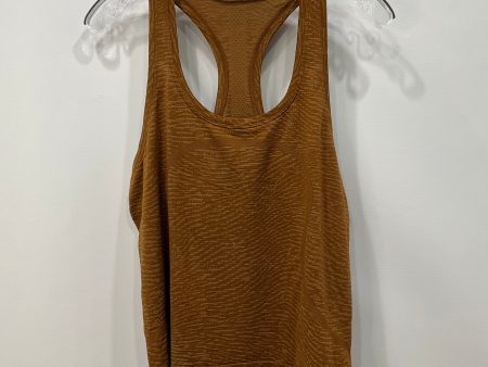 Athletic Tank Top By Lululemon In Gold, Size: 12 For Sale