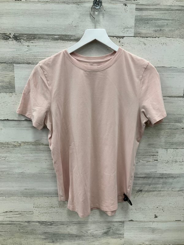 Athletic Top Short Sleeve By Lululemon In Pink, Size: S For Cheap