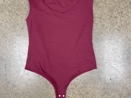 Bodysuit By Clothes Mentor In Maroon, Size: Xl For Sale