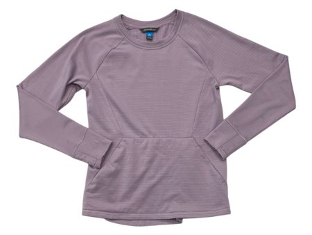 Athletic Top Ls Crewneck By Eddie Bauer In Purple, Size:S For Discount