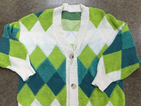 Sweater Cardigan By Clothes Mentor In Blue & Green, Size:Osfm Cheap