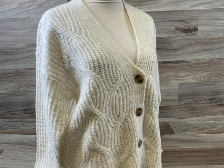 Sweater Cardigan By Style And Company In Grey & White, Size: M Discount