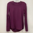 Athletic Top Long Sleeve Crewneck By Lululemon In Purple, Size: 8 Cheap