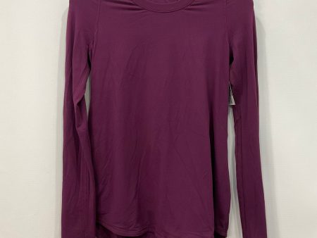 Athletic Top Long Sleeve Crewneck By Lululemon In Purple, Size: 8 Cheap