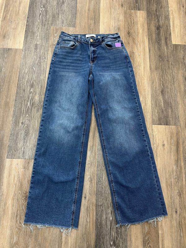 Jeans Straight By Vervet In Blue Denim, Size: 8 For Discount