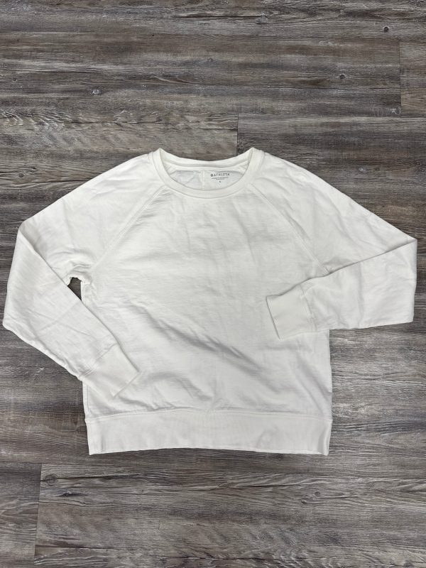 Athletic Sweatshirt Crewneck By Athleta In White, Size: S Online now