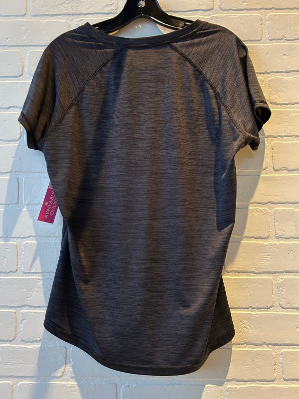 Athletic Top Short Sleeve By LEGEND In Grey, Size: L Online