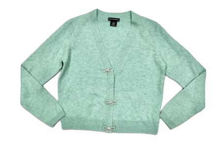 Sweater Cardigan Cashmere By Sofia Cashmere In Green, Size: S Hot on Sale