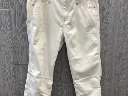 Jeans Straight By Levis In Cream Denim, Size: 14 Hot on Sale