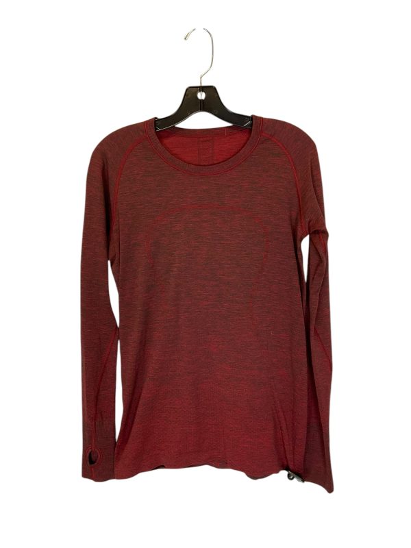 Athletic Top Long Sleeve Crewneck By Lululemon In Red, Size: 10 Online Sale