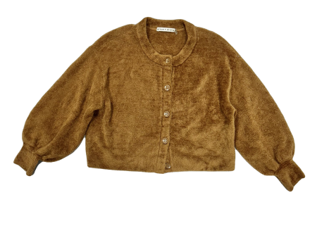 Sweater Cardigan Designer By Alice + Olivia In Tan, Size: Xs Online now