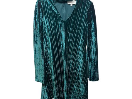 Velvet Cutout Dress Casual Short By Nicole Miller In Green, Size: 6 For Cheap