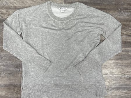 Athletic Top Long Sleeve Crewneck By Athleta In Grey, Size: S Fashion