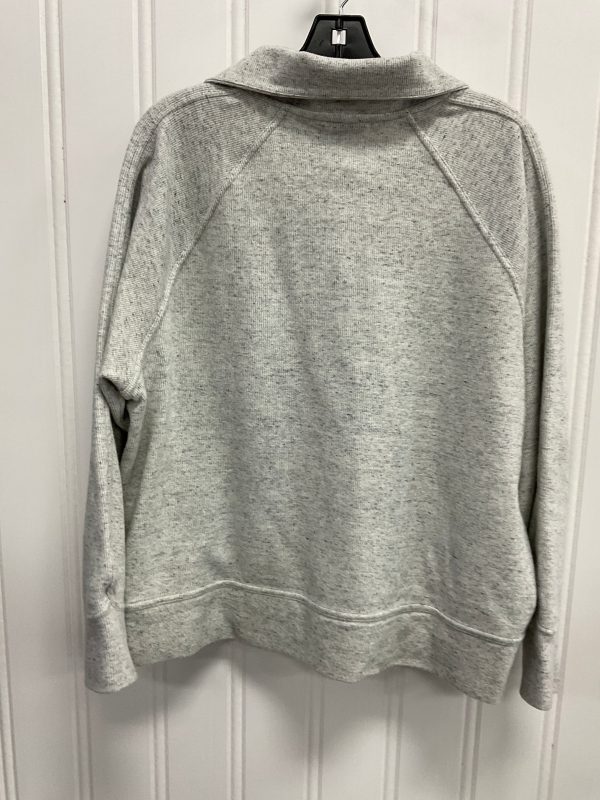 Athletic Sweatshirt Collar By Nike Apparel In Grey, Size: L For Cheap