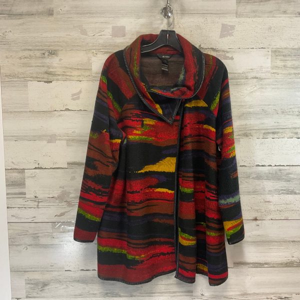 Cardigan By Ali Miles In Red, Size: 1x Online Sale