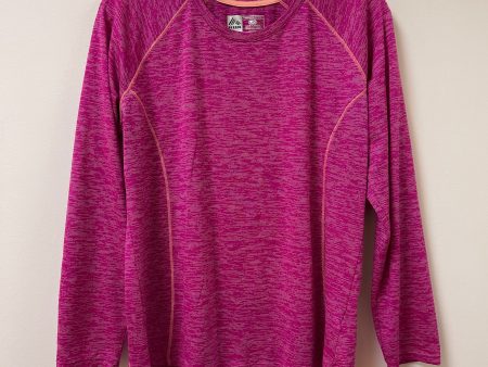 Athletic Top Long Sleeve Crewneck By Rbx In Pink, Size: L Hot on Sale