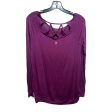 Athletic Top Long Sleeve Crewneck By Gaiam In Maroon, Size: Xs Supply