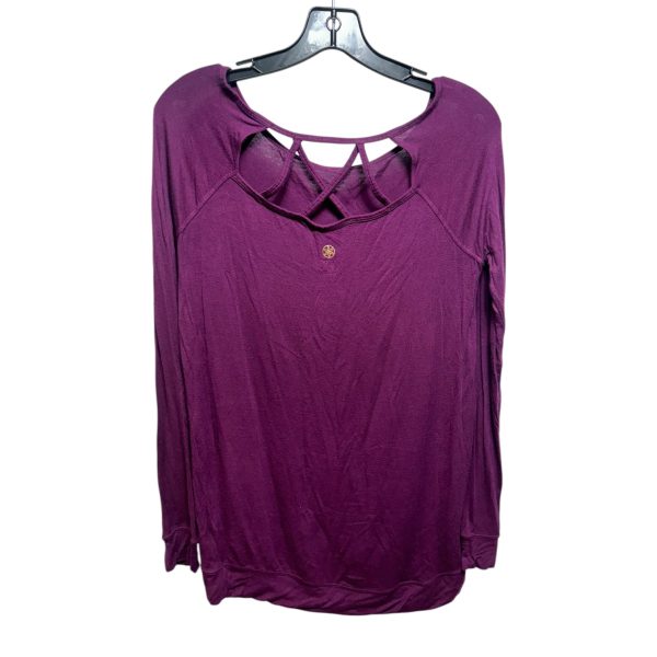 Athletic Top Long Sleeve Crewneck By Gaiam In Maroon, Size: Xs Supply