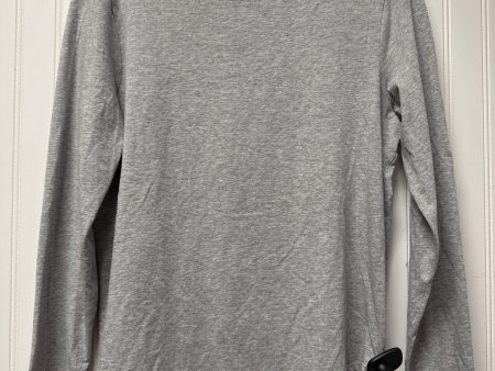 Athletic Top Long Sleeve Crewneck By Lululemon In Grey, Size: M For Discount