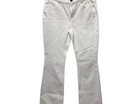 Jeans Flared By White House Black Market In White, Size:2 Sale