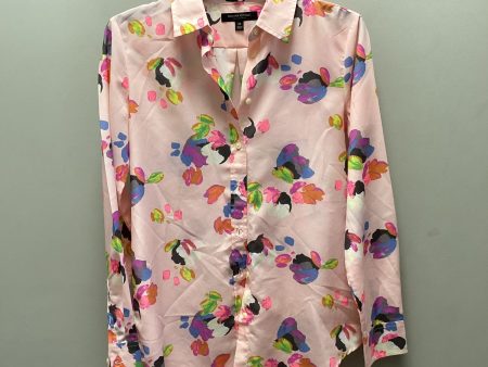 Blouse Long Sleeve By White House Black Market In Pink, Size: Xs Online