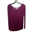 Athletic Top Long Sleeve Crewneck By Gaiam In Maroon, Size: Xs Supply