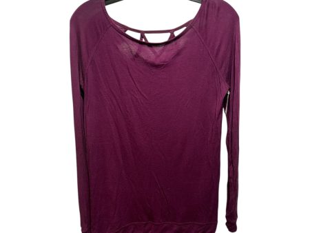 Athletic Top Long Sleeve Crewneck By Gaiam In Maroon, Size: Xs Supply