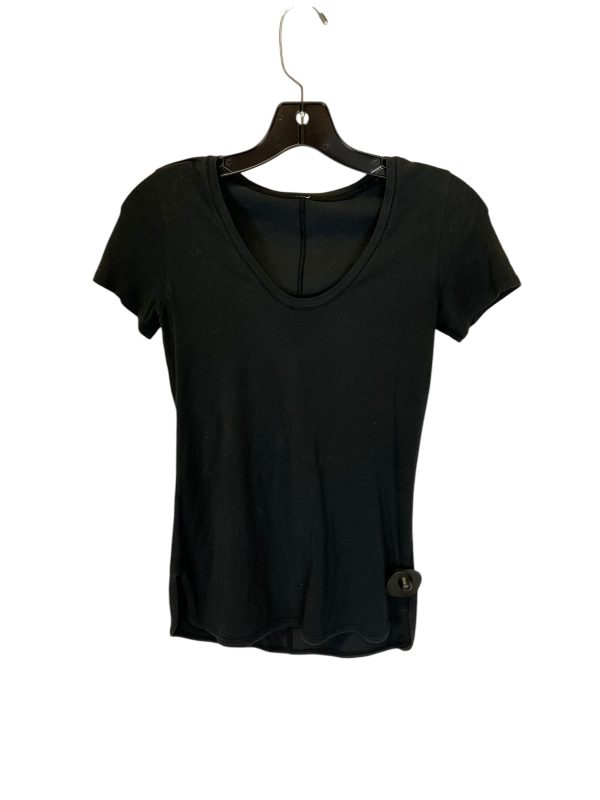 Athletic Top Short Sleeve By Lululemon In Black Sale