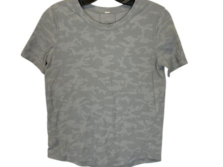 Athletic Top Short Sleeve By Lululemon In Grey Discount