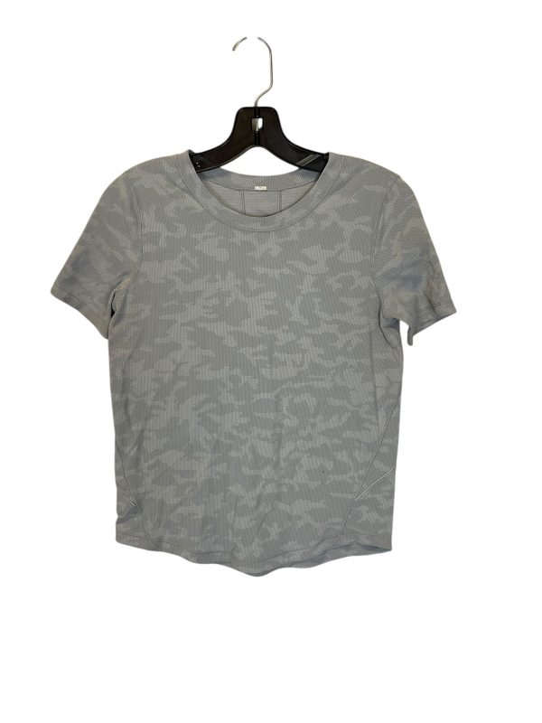 Athletic Top Short Sleeve By Lululemon In Grey Discount