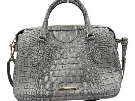 Handbag Designer By Brahmin In Grey, Size:Medium Discount