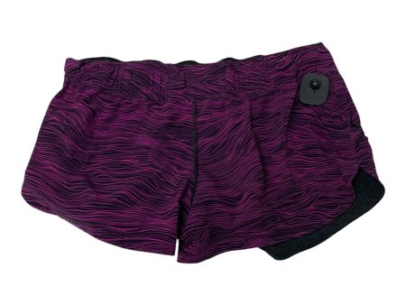 Athletic Shorts By Lululemon In Purple, Size: M For Cheap