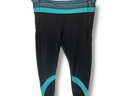 Athletic Leggings By Lululemon In Black & Blue, Size: 12 Discount