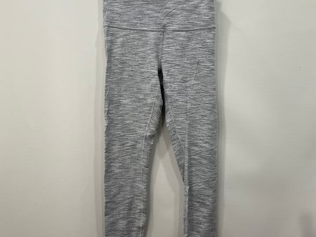 Athletic Leggings By Lululemon In Grey, Size: 8 For Discount