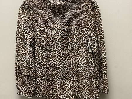 Blouse Long Sleeve By J. Crew In Animal Print, Size: S Online Sale