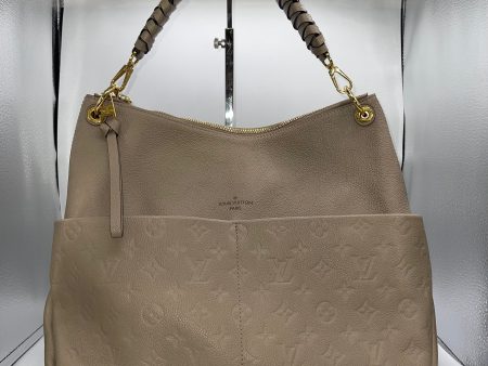 HANDBAG LUXURY DESIGNER by LOUIS VUITTON In TAUPE, Size: MEDIUM Online Sale