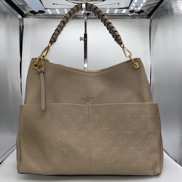 HANDBAG LUXURY DESIGNER by LOUIS VUITTON In TAUPE, Size: MEDIUM Online Sale