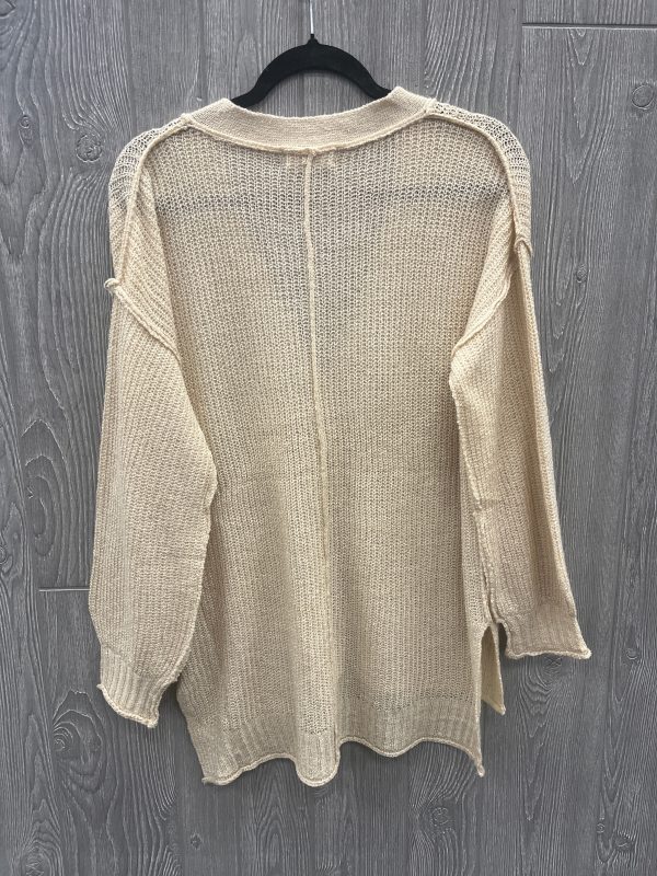 Sweater Cardigan By Clothes Mentor In Tan, Size: Xs Cheap