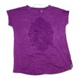 Athletic Top Short Sleeve By Gaiam In Purple, Size: Xl Online