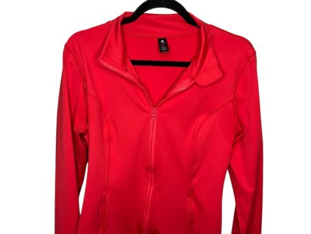 Athletic Jacket By Velocity In Red, Size: L Cheap