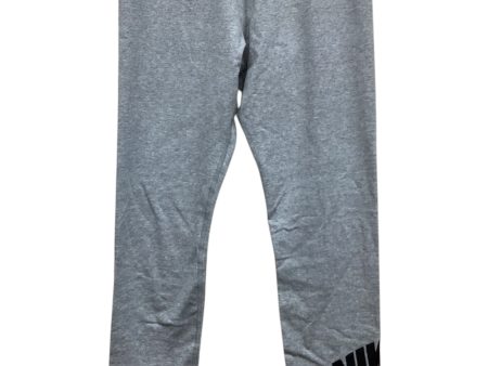 Athletic Leggings By Nike In Grey, Size: M For Discount