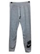 Athletic Leggings By Nike In Grey, Size: M For Discount