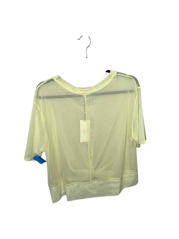 Athletic Top Short Sleeve By Calia In Yellow, Size: L Hot on Sale