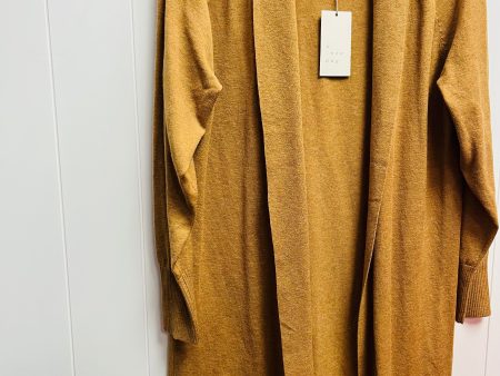 Sweater Cardigan By A New Day In Tan, Size: S Online now