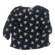 Blouse 3 4 Sleeve By Loft In Navy, Size:2X For Cheap