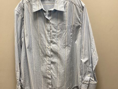 Blouse Long Sleeve By Vineyard Vines In Blue, Size: S Online