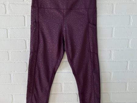 Athletic Leggings By lovehershop.com In Purple, Size: 12 Discount