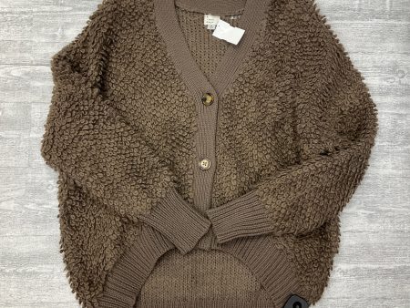 Sweater Cardigan By A New Day In Brown, Size: M Online Hot Sale