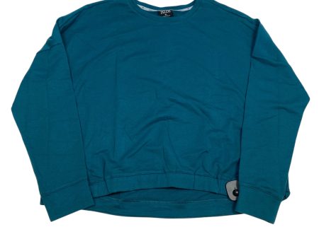 Athletic Top Long Sleeve Crewneck By Zelos In Green, Size: Xl For Discount